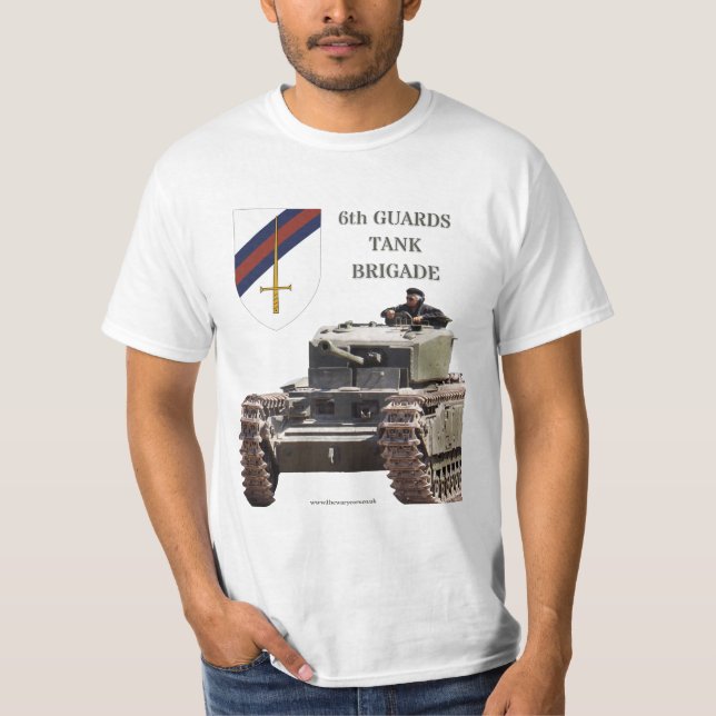 6.ª Camiseta De La Brigada Del Tanque De Guardias (Anverso)