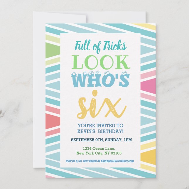 6.ª invitación (Anverso)