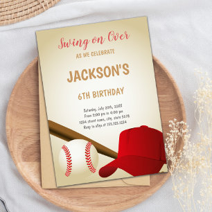 6.ª invitación al beisbol de cumpleaños