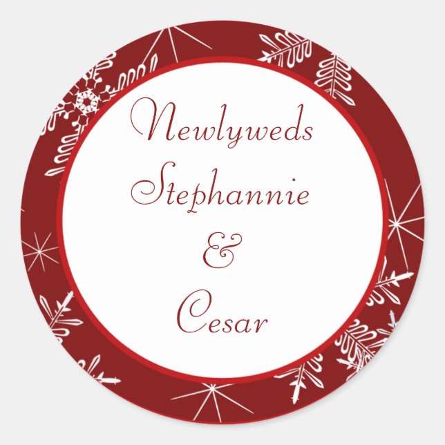 6 - 3" Navidades de Pegatinas favoritos copos de n (Anverso)