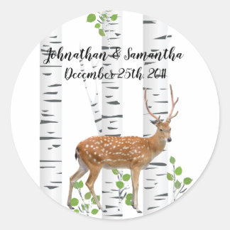 6 - 3" Pegatinas favoritos Deer Doe Woodland Buck 
