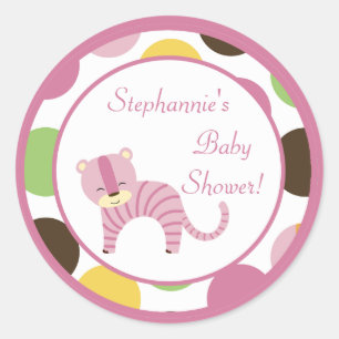 6 - 3" Pegatinas favoritos Jungla reina del tigre 