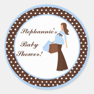 6 - 3" Pegatinas favoritos Melocotón mamá Polka pu