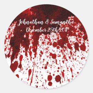 6 - 3" Pegatinas favoritos Splatter Vampire Gothi