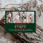 6 Bebé fotográfico Estamos esperando un anuncio de<br><div class="desc">Celebre sus alegres noticias con nuestra tarjeta de Invitación de embarazo para Navidades multifotográficos. Esta tarjeta de festividad cuenta con múltiples ranuras para fotos, lo que le permite compartir una serie de momentos preciados y destacar sus emocionantes noticias con estilo. El diseño incorpora elementos de temática Navidad como ornamentos, copos...</div>