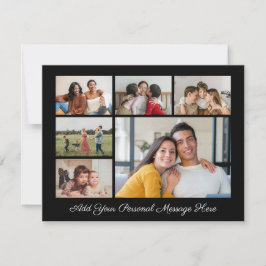 6 Collage de fotos Añadir su propia tarjeta plana