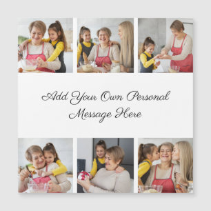 6 Collage de fotos Añadir tu tarjeta magnética de 