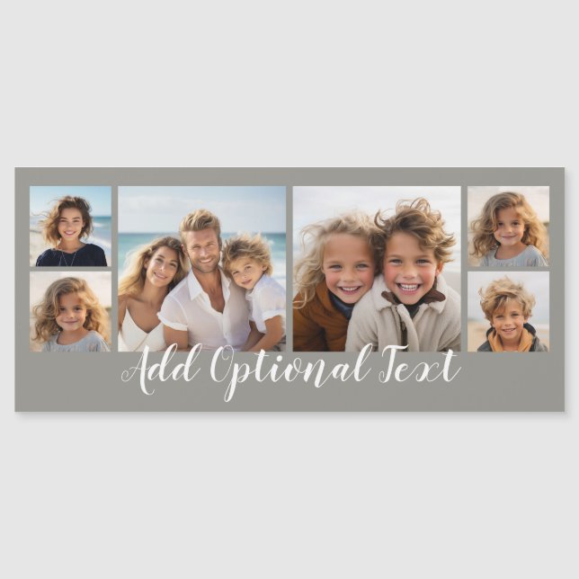 6 Collage de fotos - puede cambiar de color (Anverso)