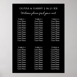 6 Cuadro | Elegante organigrama moderno de asiento