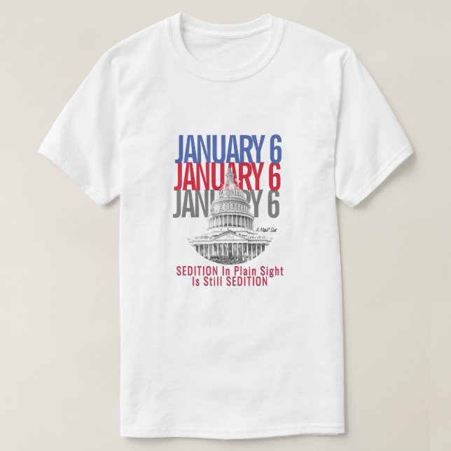 6 de enero (edición de Sedición) - Una camiseta de (Diseño del anverso)