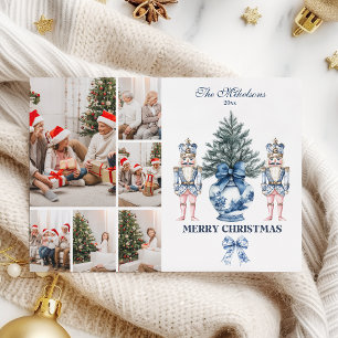 6 Foto Azul Chinoiserie Cascanueces Navidad