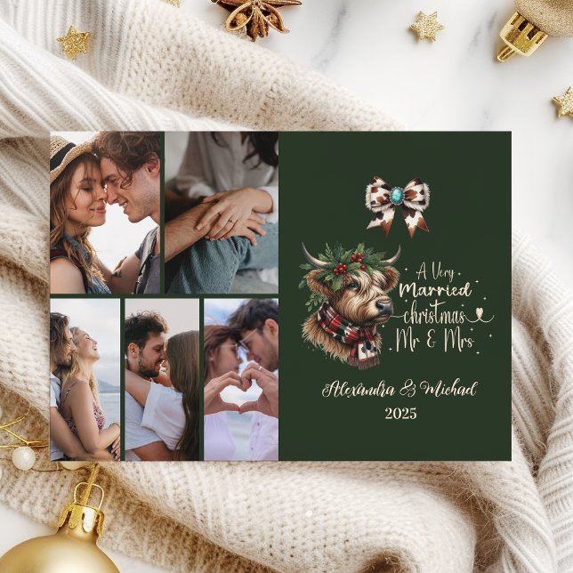 6 Foto de Highland Cow Feliz Navidad Mrs. y Mr. (Subido por el creador)