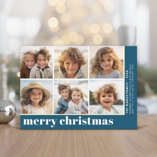 6 Foto Desplazada - Feliz Navidad - Azul