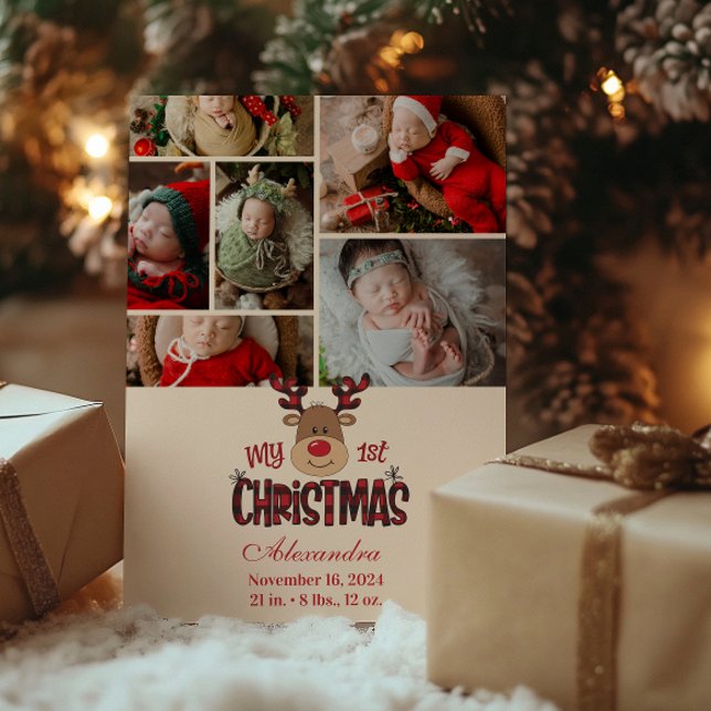 6 Foto Plaid Reno Primera Navidad del Bebe  (Subido por el creador)