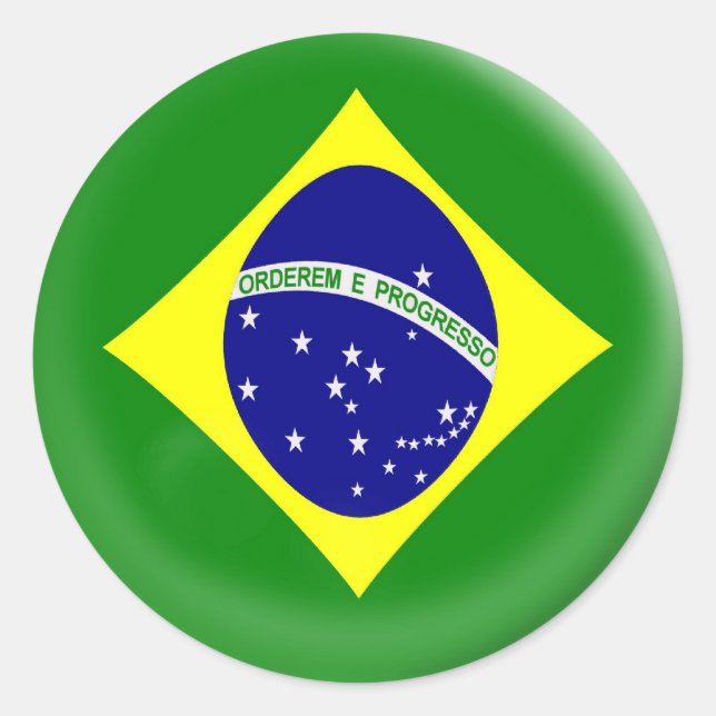 6 grandes pegatinas Bandera brasileña (Anverso)