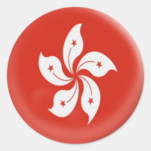 6 grandes pegatinas Bandera de Hong Kong