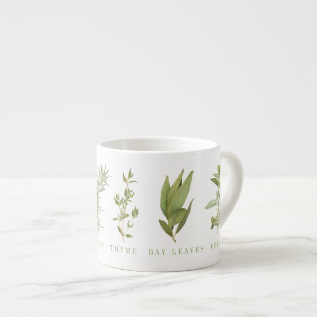 6 HIERBAS FRESAS Taza de Espresso (Derecha)