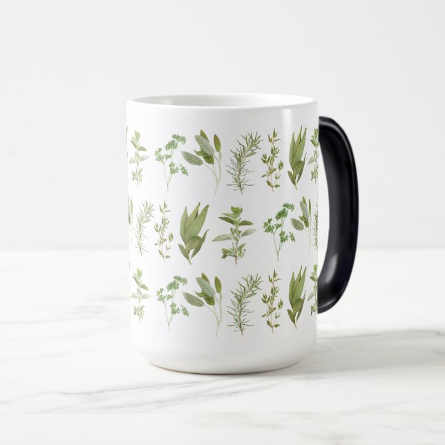 6 HIERBAS FRESAS Taza Mágica Transformadora Alta ( (Anverso derecho)