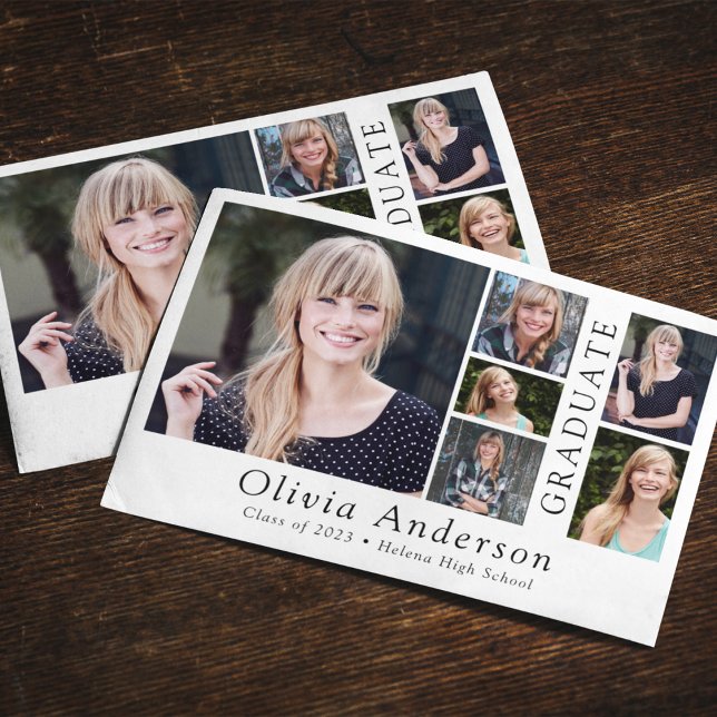 6 Invitación de graduados Minimalistas de foto (Subido por el creador)