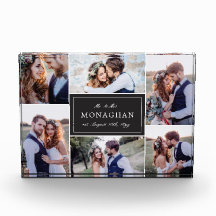 6 negro del collage de fotos |