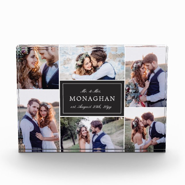 6 negro del collage de fotos | (Anverso)