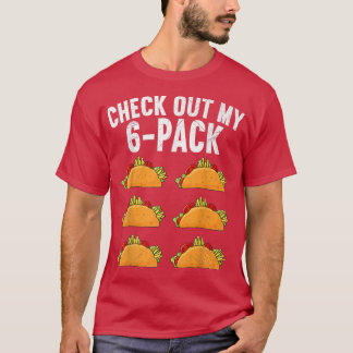 6 Pack Fitness Taco Funny Gym Top para Taco 