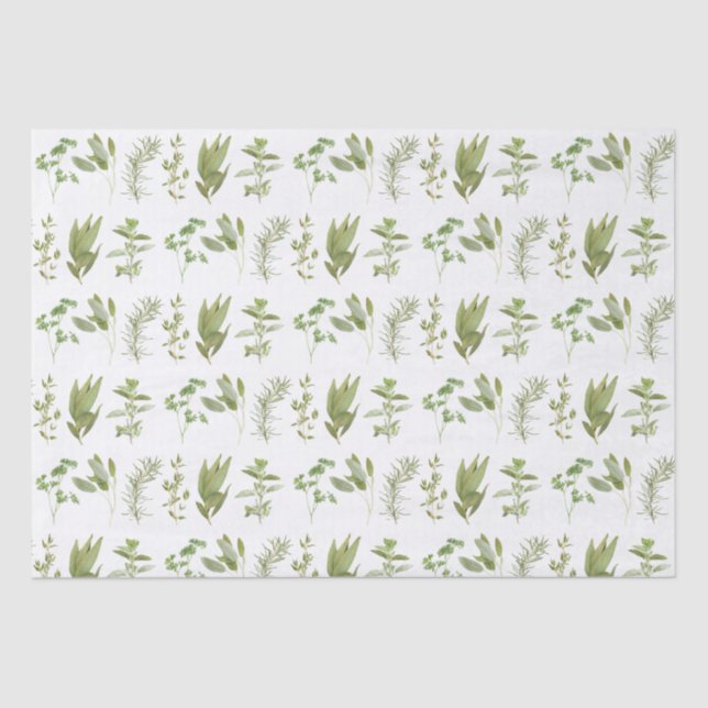 6 Papel de tejidos HERBS FRESCOS I (Anverso)
