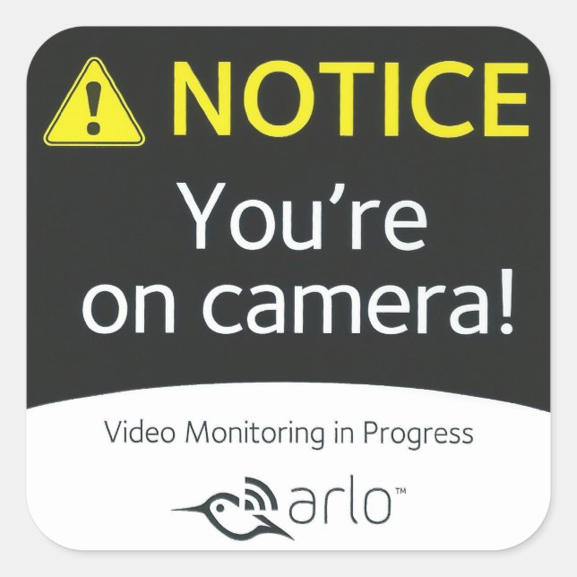 6 Pegatinas originales de Arlo 3x3 (Anverso)