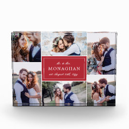 6 rojo del collage de fotos |