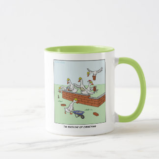 6to Día de taza del navidad (seis gansos uno-Que
