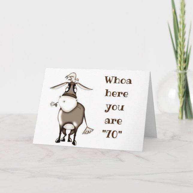 **70º CUMPLEAÑOS** ¡NO SEA UNO DE ESTOS! Tarjeta (Anverso)