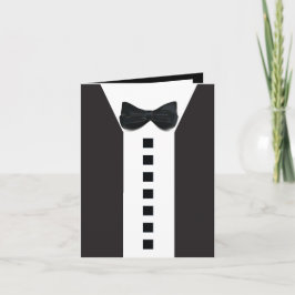 70.ª 🎉 Elegante Tarjeta Clásica de Tuxedo
