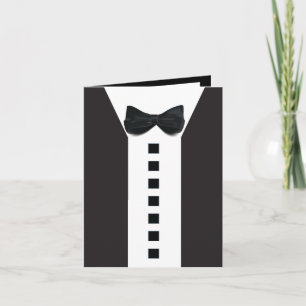 70.ª 🎉 Elegante Tarjeta Clásica de Tuxedo