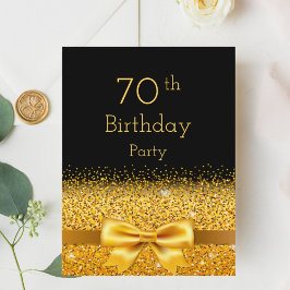 70.ª fiesta de cumpleaños invitación al arco de or