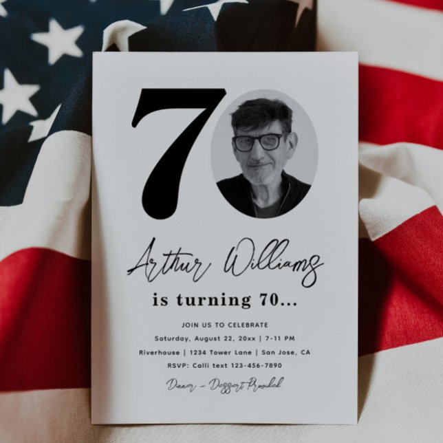 70.ª invitación a la fiesta de cumpleaños | 70 cum (Subido por el creador)