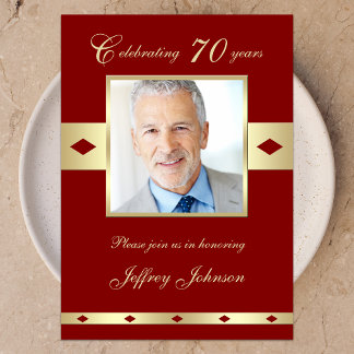70.ª invitación a la fiesta de cumpleaños de la fo