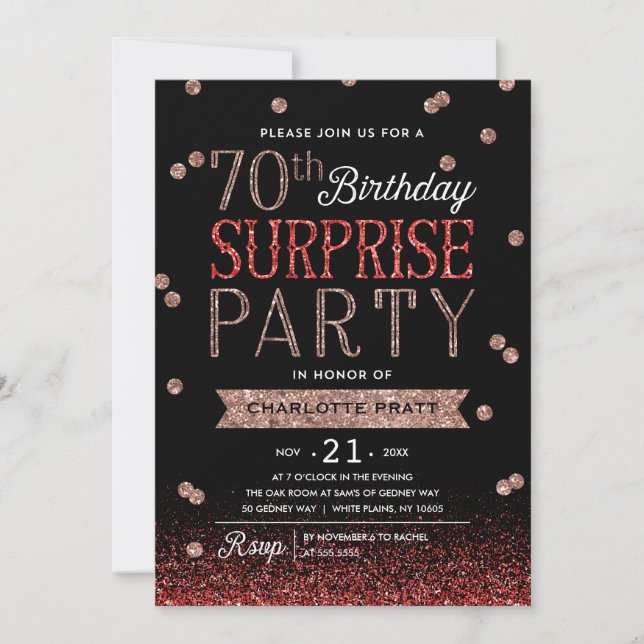 70.ª invitación a la fiesta de sorpresa del Purpur (Anverso)