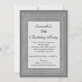 70.ª invitación al estilo de la cosecha gris de cu