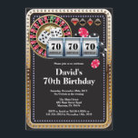 70.ª Invitación de cumpleaños al Casino de cartas<br><div class="desc">Invitación de cumpleaños de Poker Jugando con tarjeta Casino Gold. Invitación del purpurina del tema del casino,  18 20 21 30 40 50 60 70 80 90 100,  Cualquier edad. Para una mayor personalización,  haga clic en el botón "Personalizar" y utilice nuestra herramienta de diseño para modificar esta plantilla.</div>