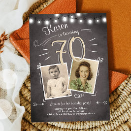 70.ª Invitación de Cumpleaños Vendimia Setenta Año