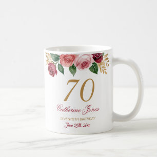 70.ª jarra de cumpleaños para la abuela - nombre f
