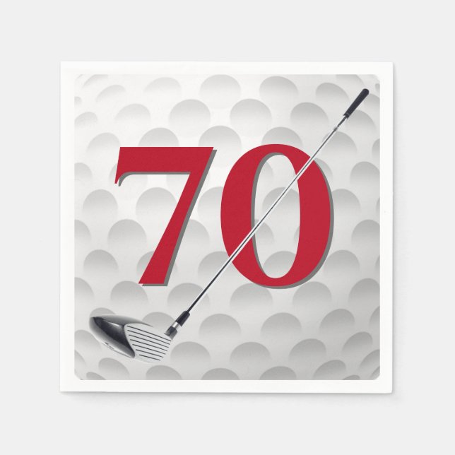 70.ª servilleta del club de golf de cumpleaños (Anverso)