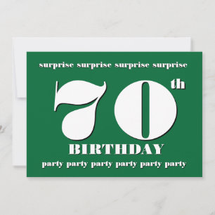 70.ª SORPRESA Invitación a la fiesta de cumpleaños