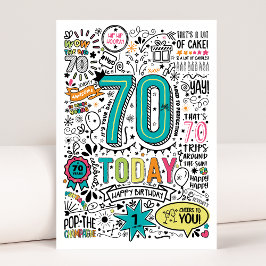 70.ª tarjeta de cumpleaños