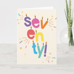 70.ª tarjeta de cumpleaños