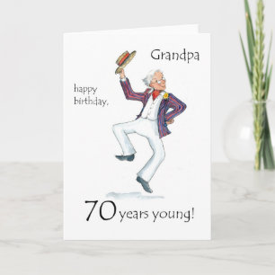 70.ª tarjeta de cumpleaños para un abuelo