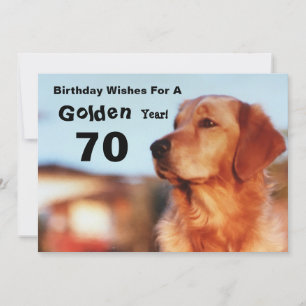 70.ª Tarjeta de recuperación de oro de cumpleaños