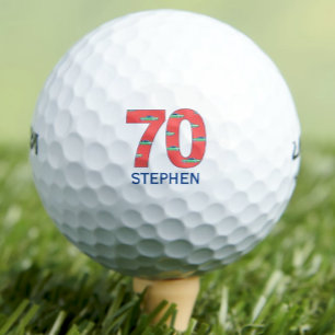 70.º cumpleaños bolas de golf 70 años carros inici