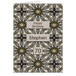 70.º cumpleaños Resumen Diseño de Mandala