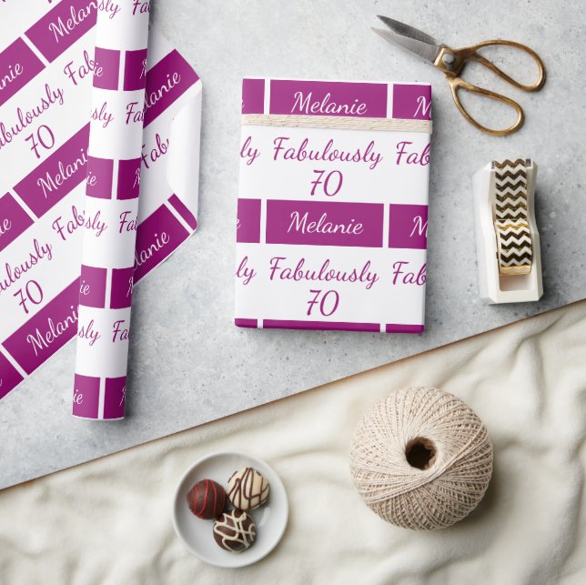 70.º PINK Fabularmente 70 Papel de envolvimiento (Artesanía)